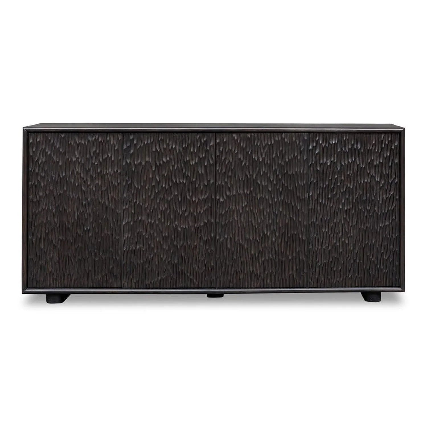 Luxury Modern Chiseled Wood 4-Door Cabinet European Style for Villa