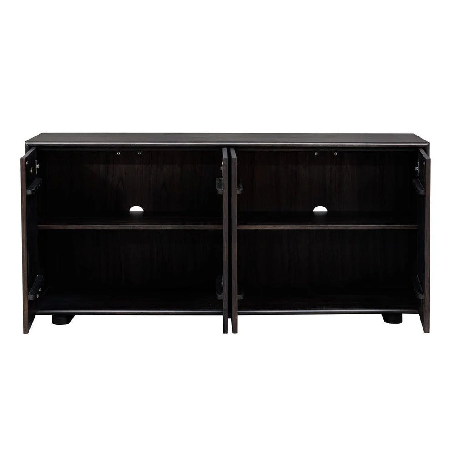Luxury Modern Chiseled Wood 4-Door Cabinet European Style for Villa