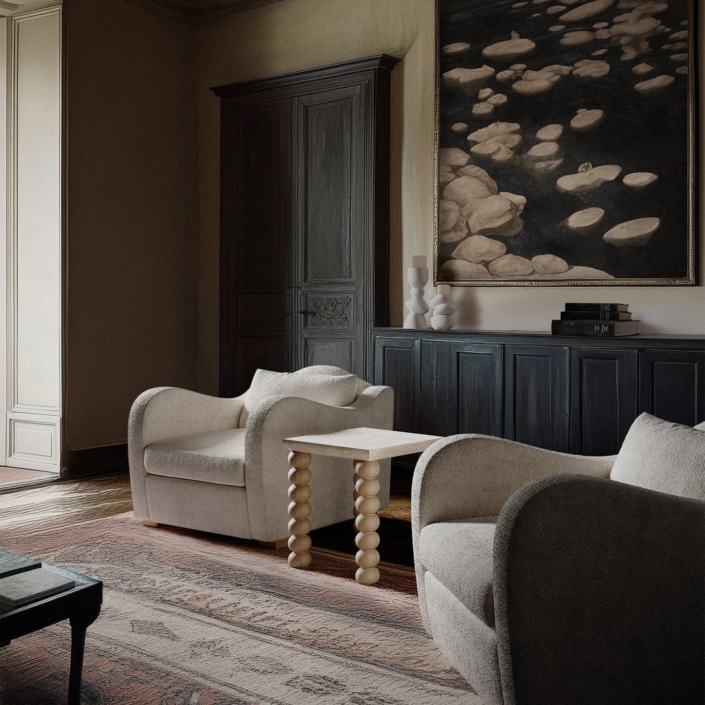 Luxury Modern Chloé Side Table European Style for Villa