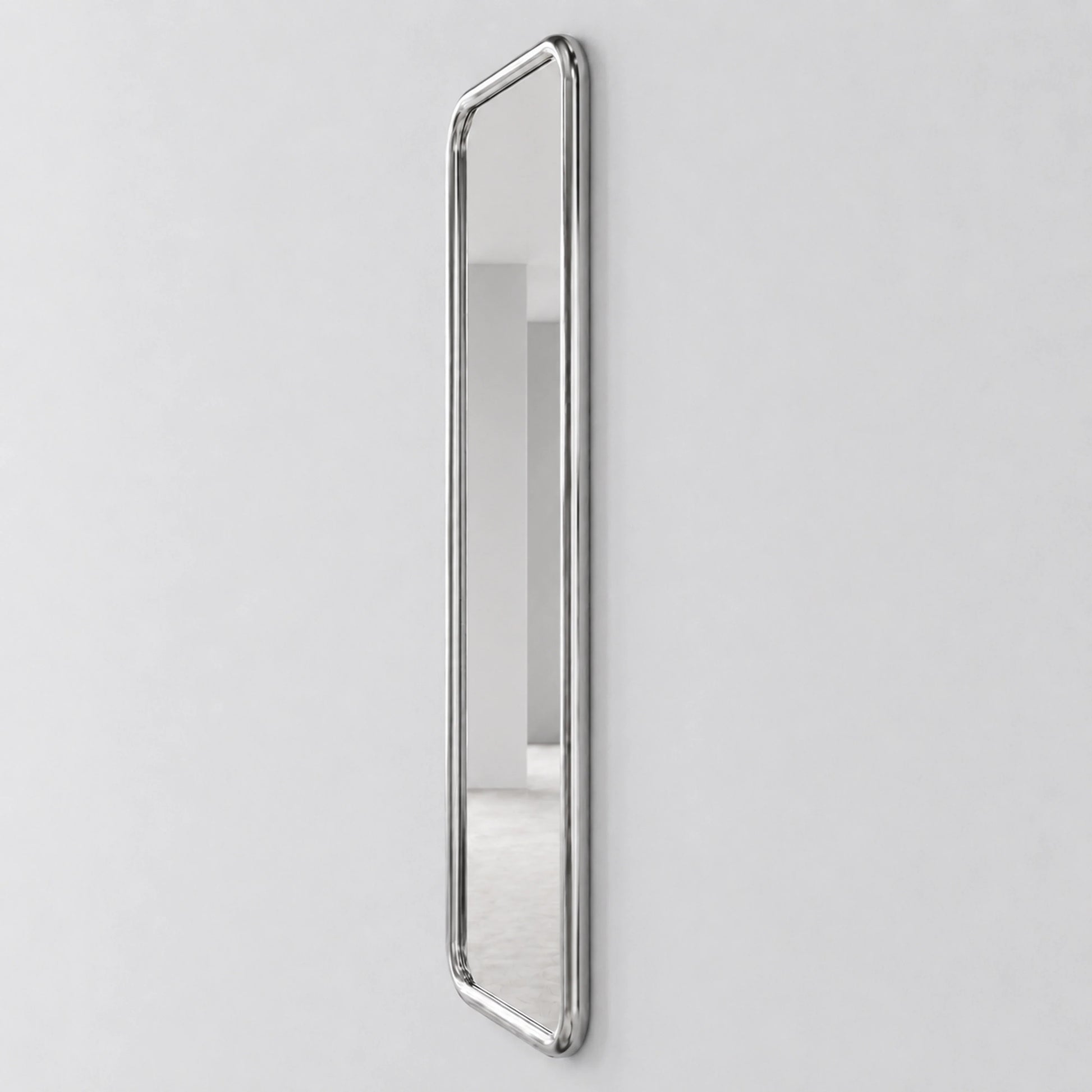 Luxury Modern Chrome Bold Rectangle Mirror European Style for Villa