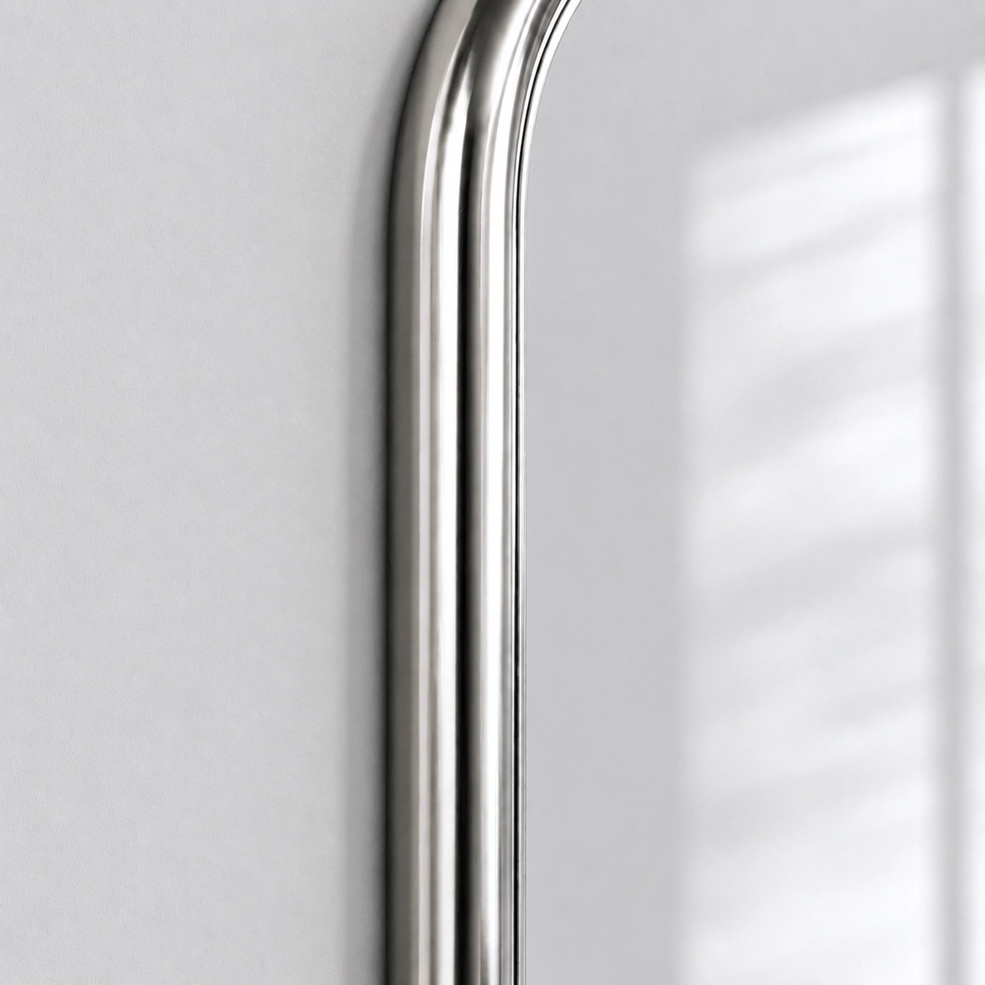 Luxury Modern Chrome Bold Rectangle Mirror European Style for Villa