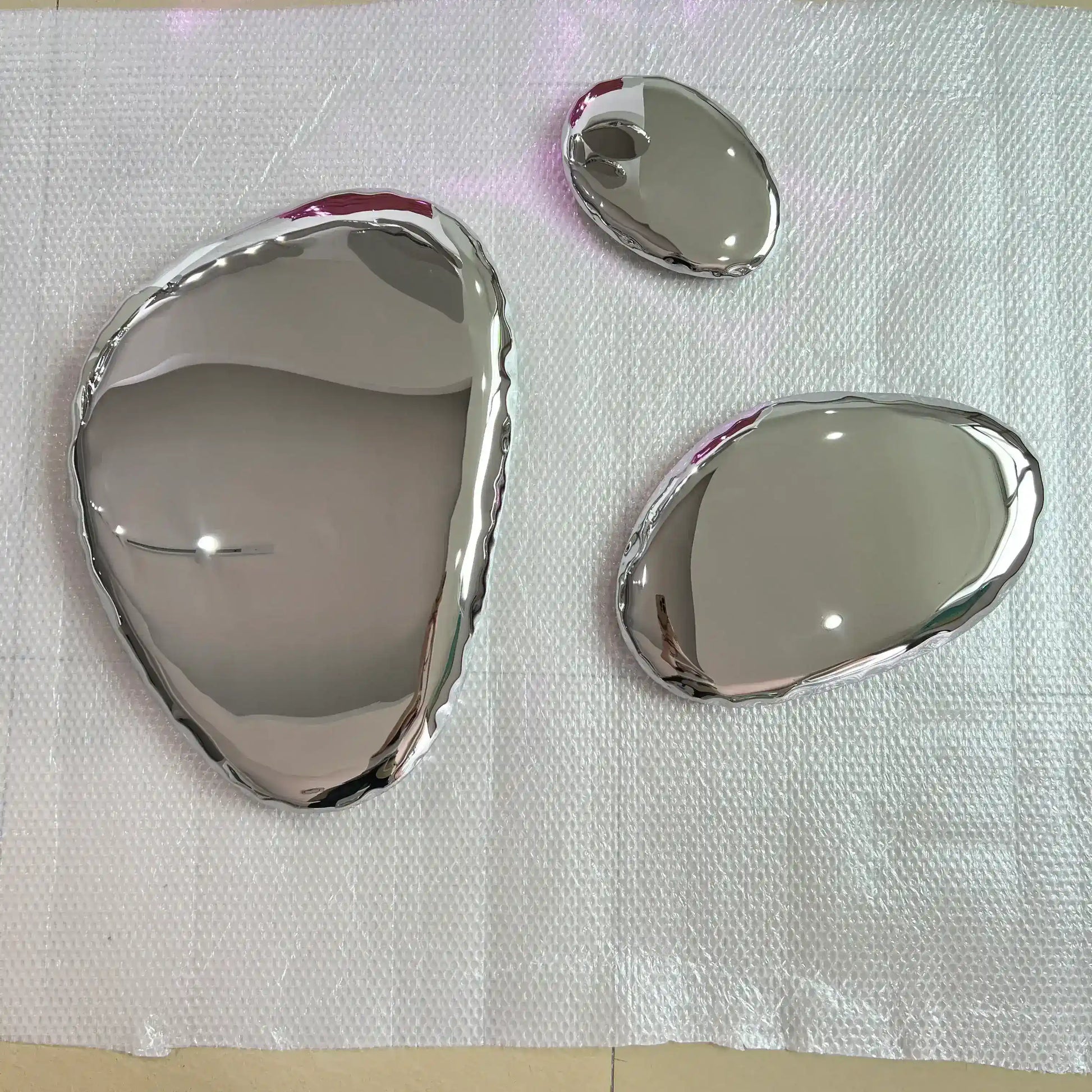Luxury Modern Chrome Bubbles Mirror European Style for Villa