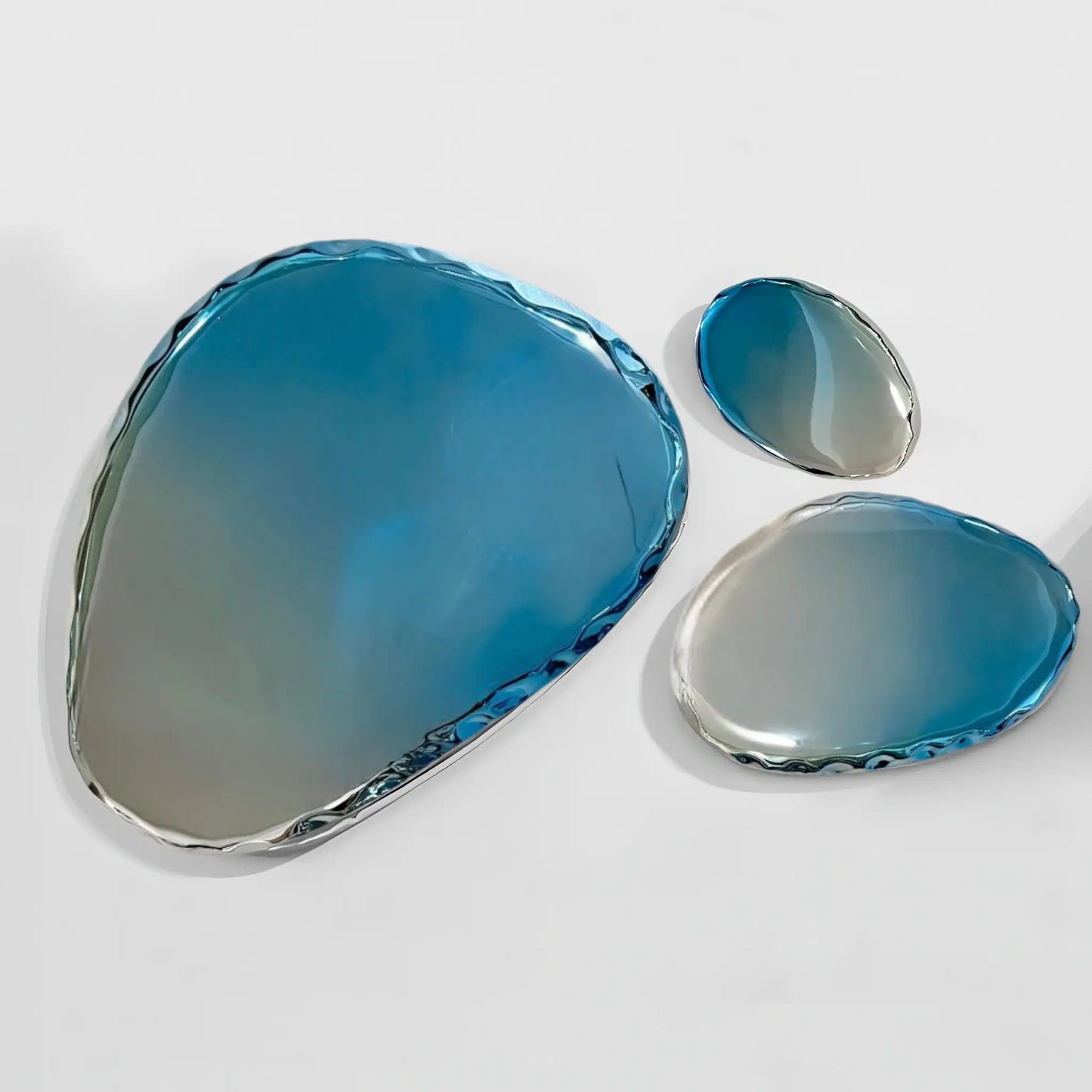 Luxury Modern Chrome Bubbles Mirror European Style for Villa