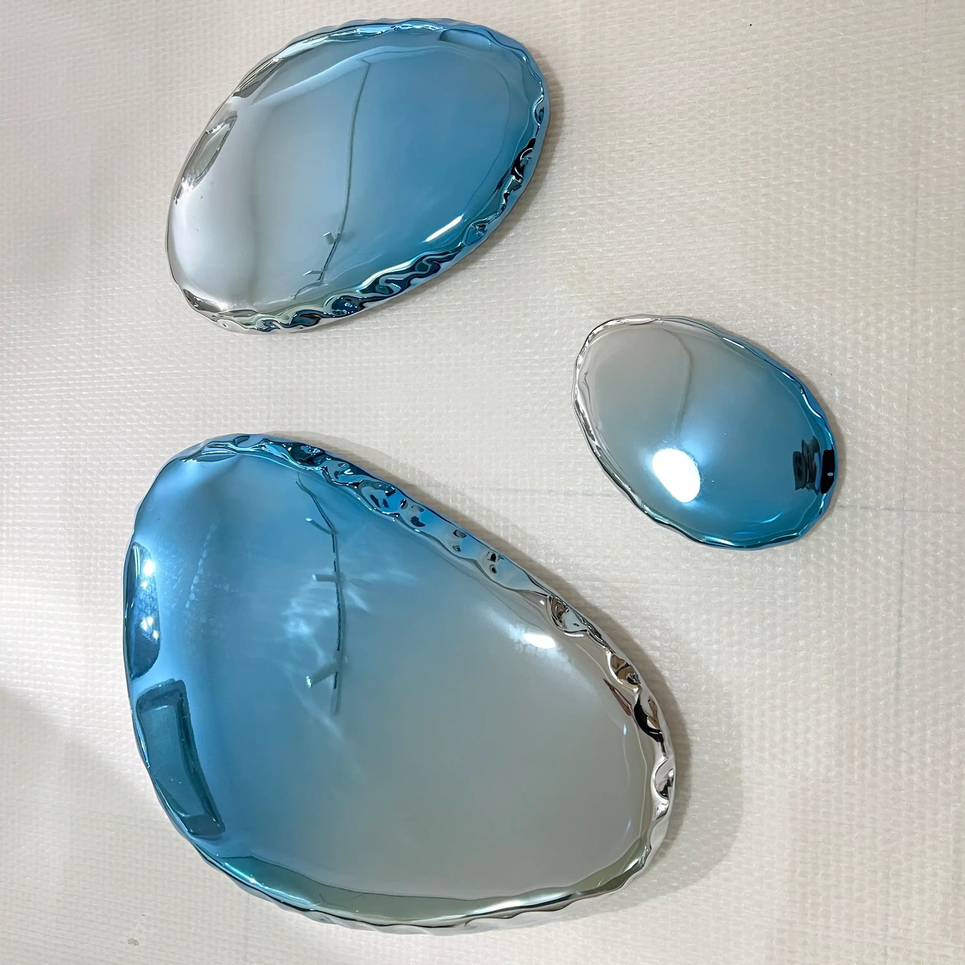 Luxury Modern Chrome Bubbles Mirror European Style for Villa