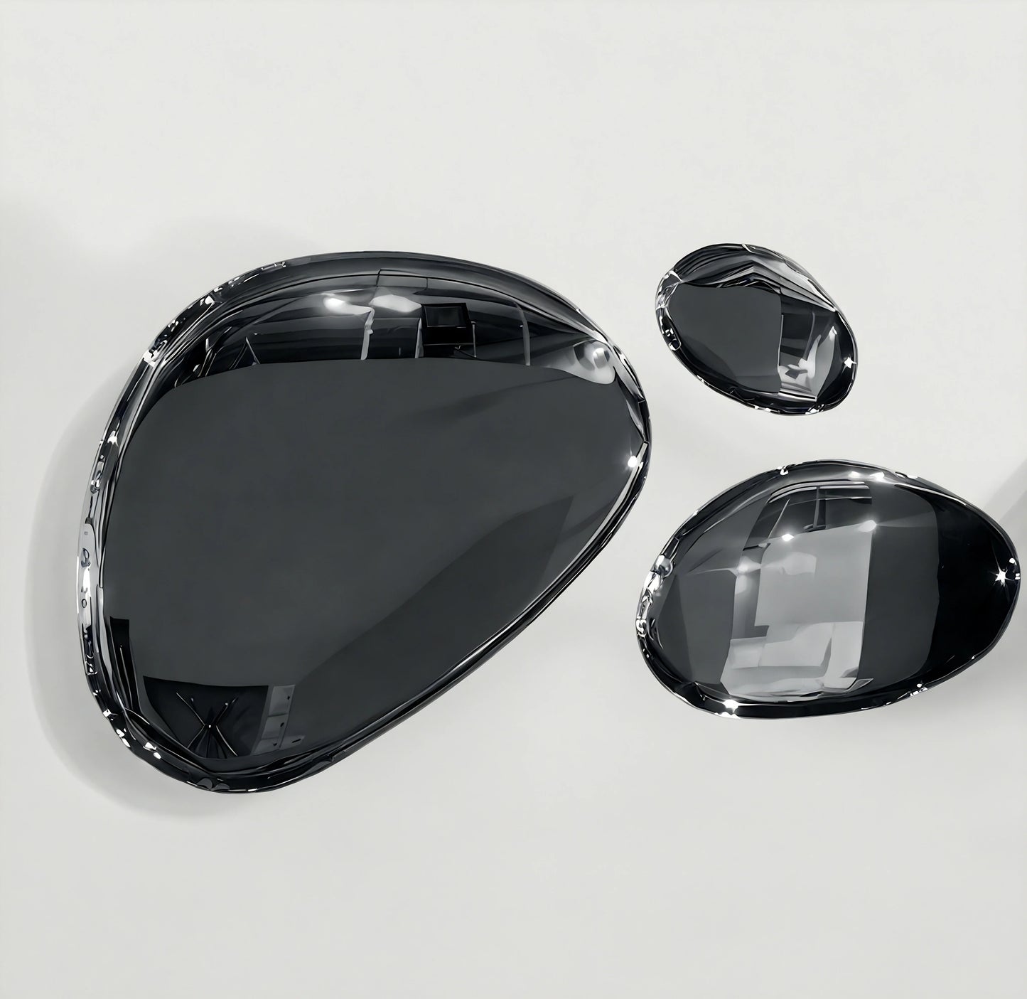 Luxury Modern Chrome Bubbles Mirror European Style for Villa