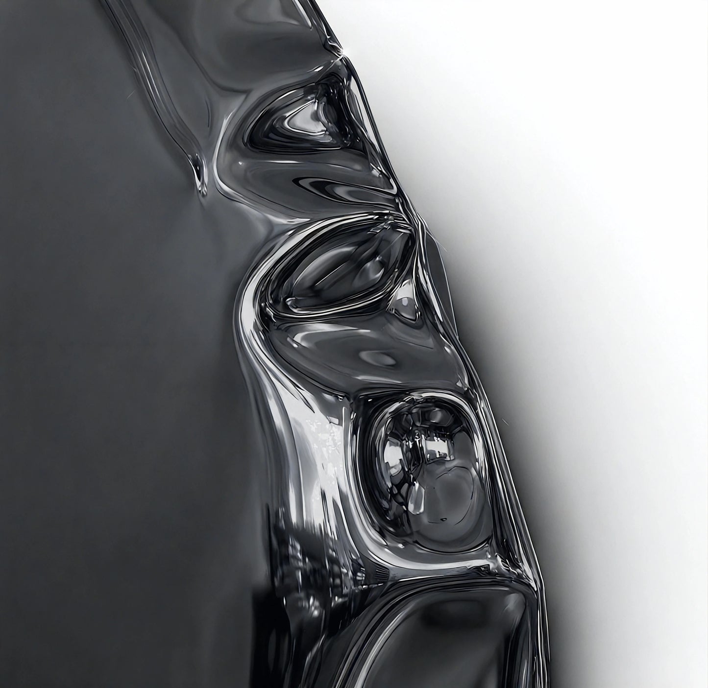 Luxury Modern Chrome Bubbles Mirror European Style for Villa