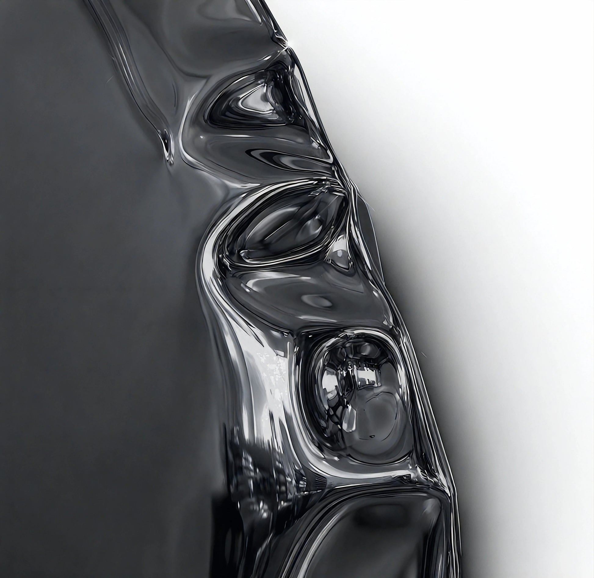 Luxury Modern Chrome Bubbles Mirror European Style for Villa