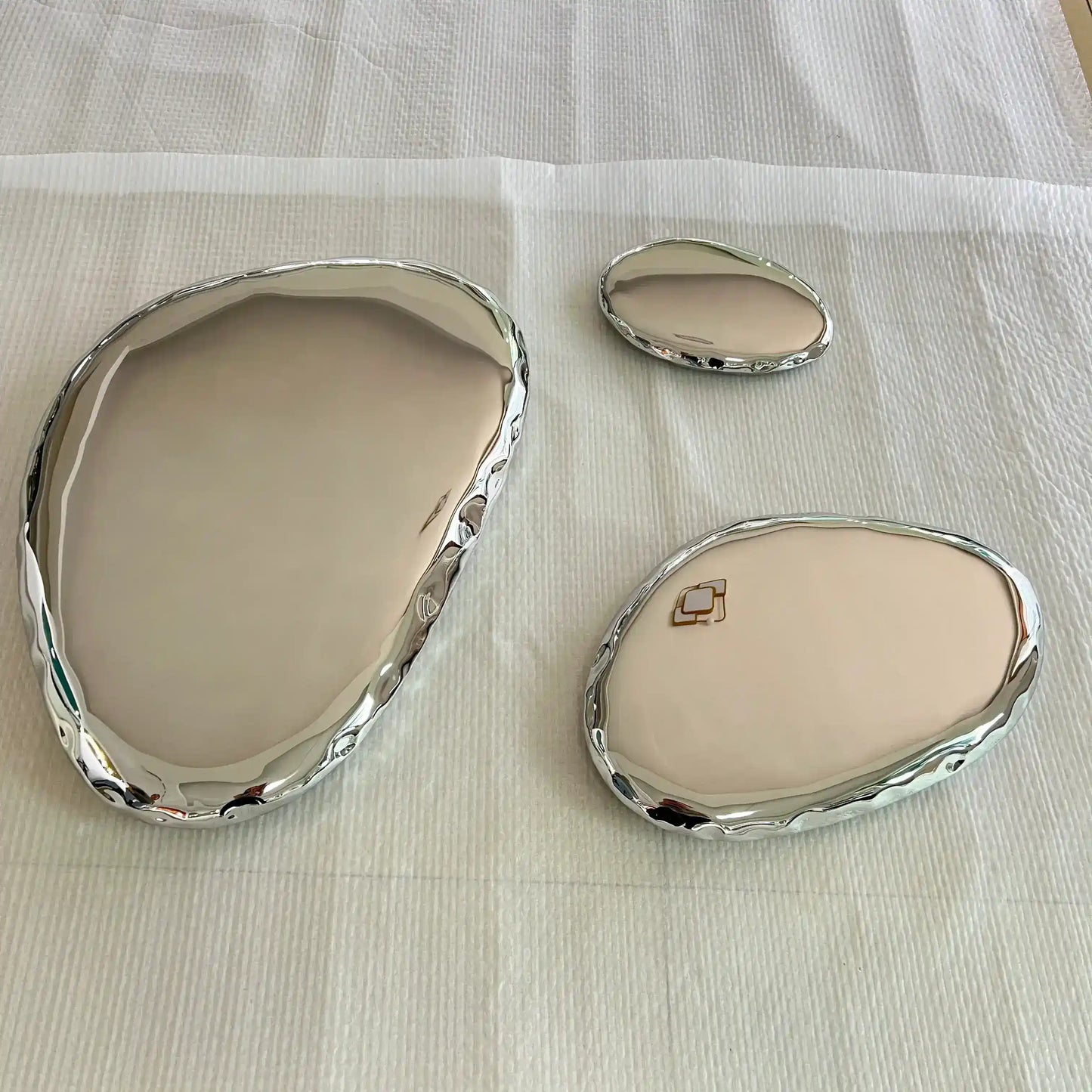 Luxury Modern Chrome Bubbles Mirror European Style for Villa