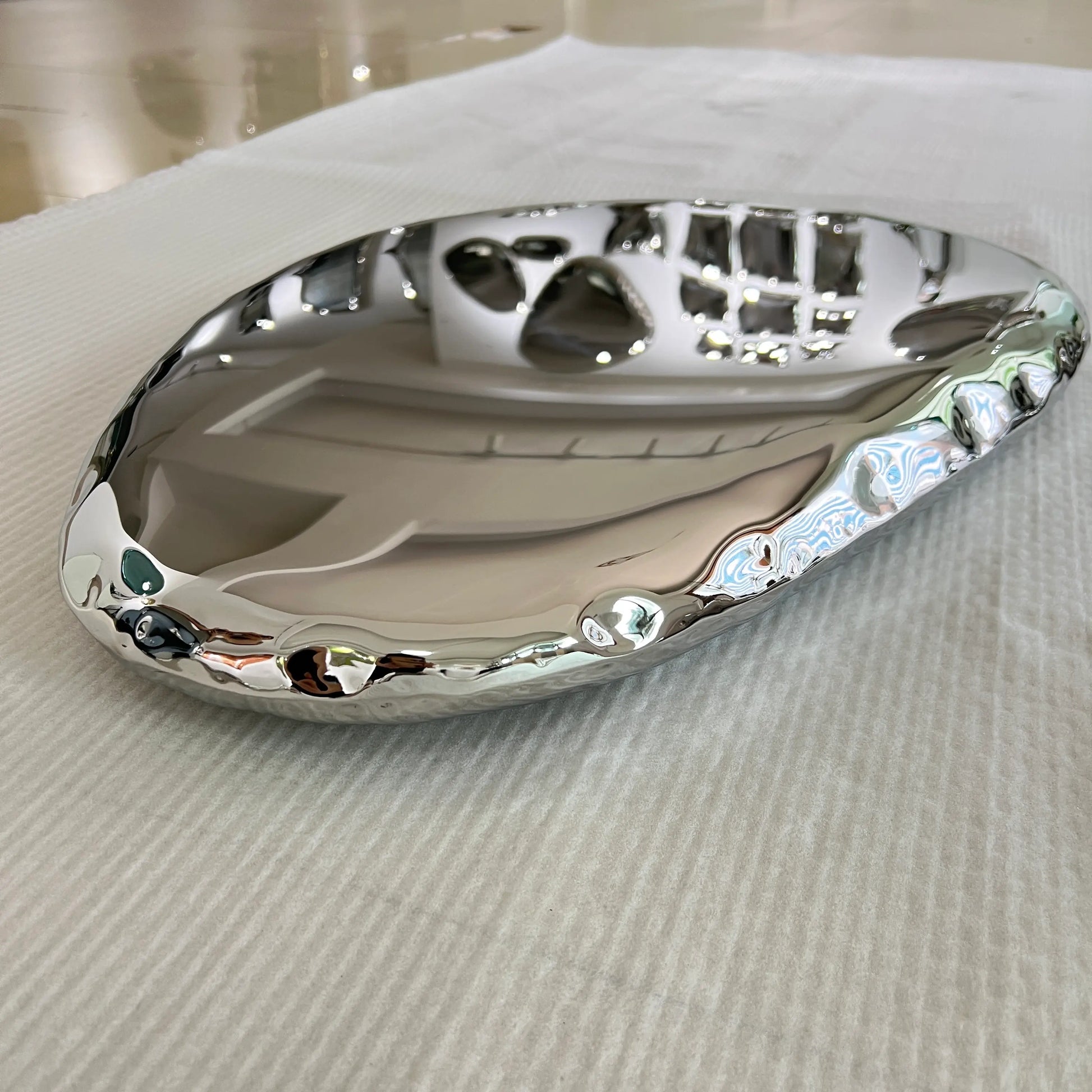 Luxury Modern Chrome Bubbles Mirror European Style for Villa