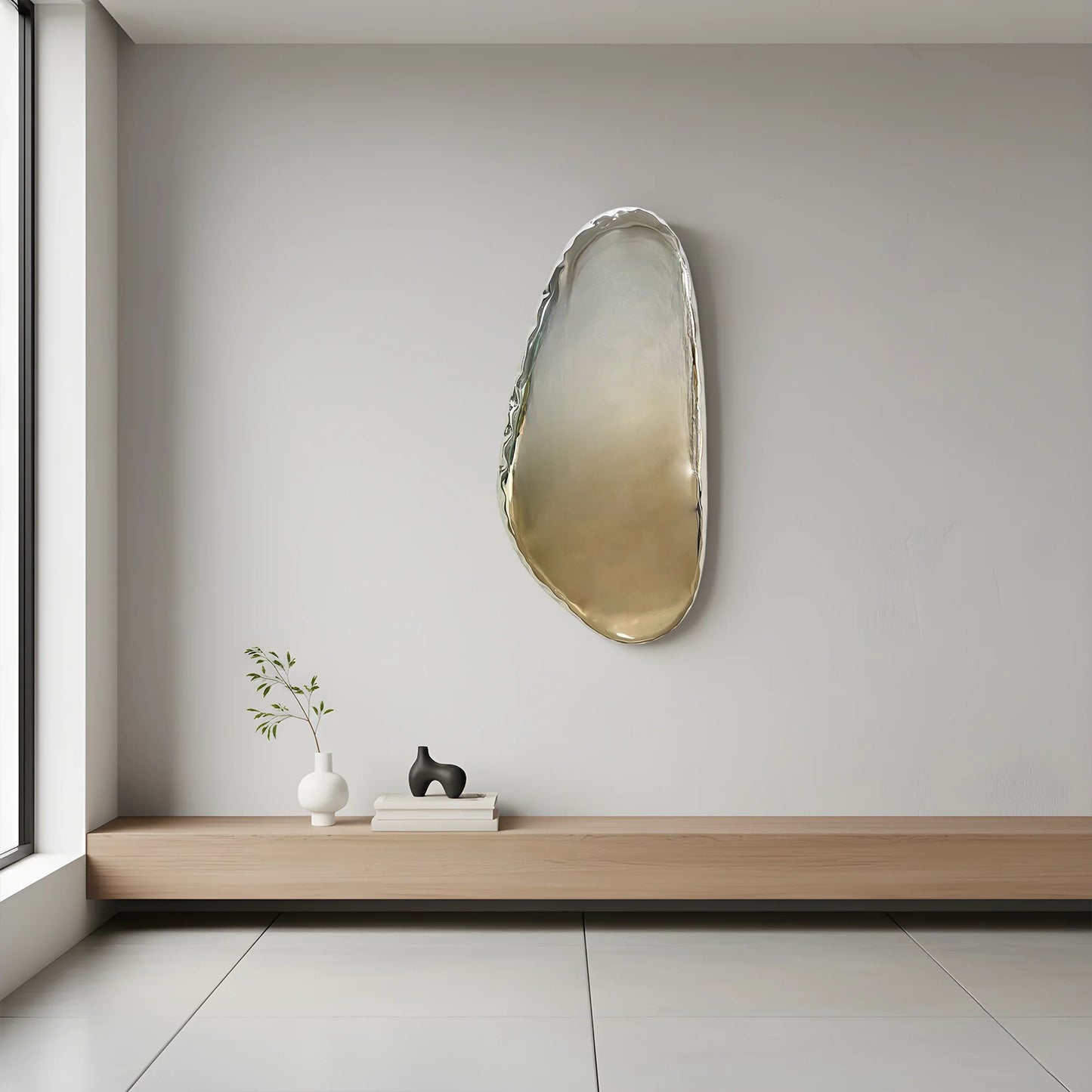Luxury Modern Chrome Echo Mirror European Style for Villa