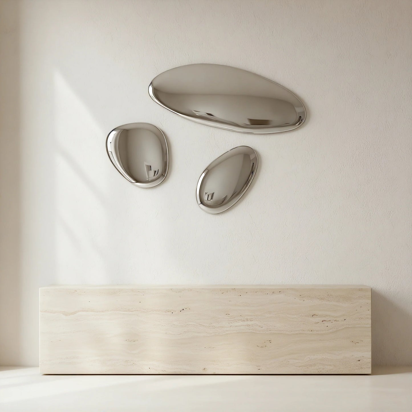 Luxury Modern Chrome Horizons Mirror European Style for Villa