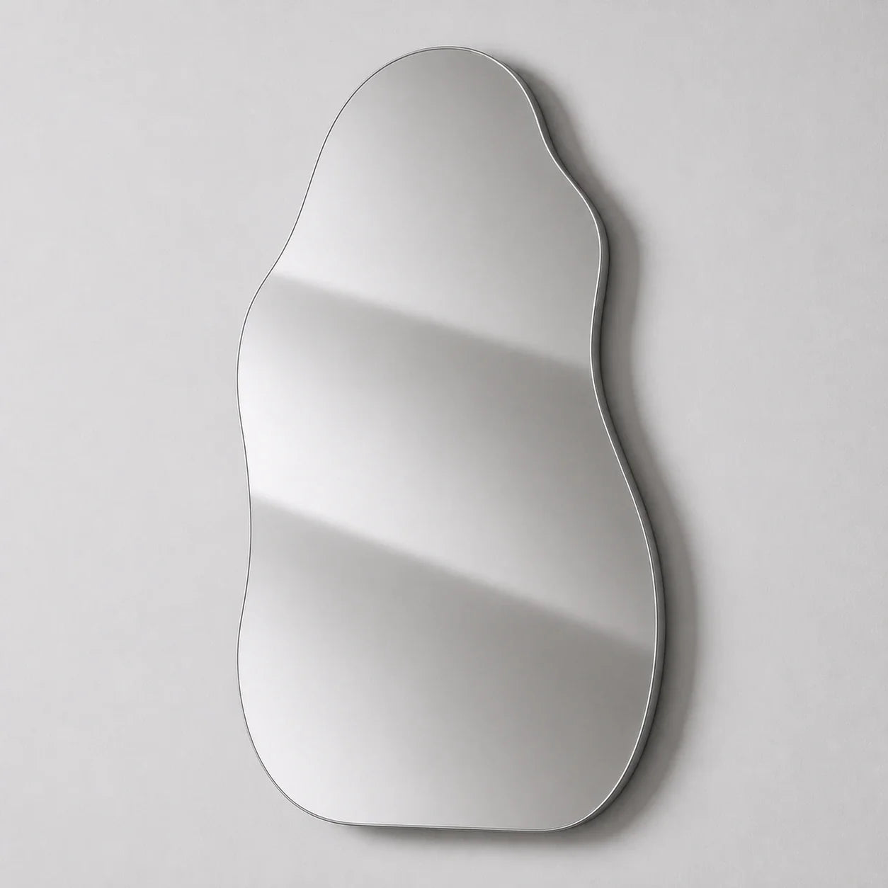 Luxury Modern Chrome Irregular Mirror European Style for Villa