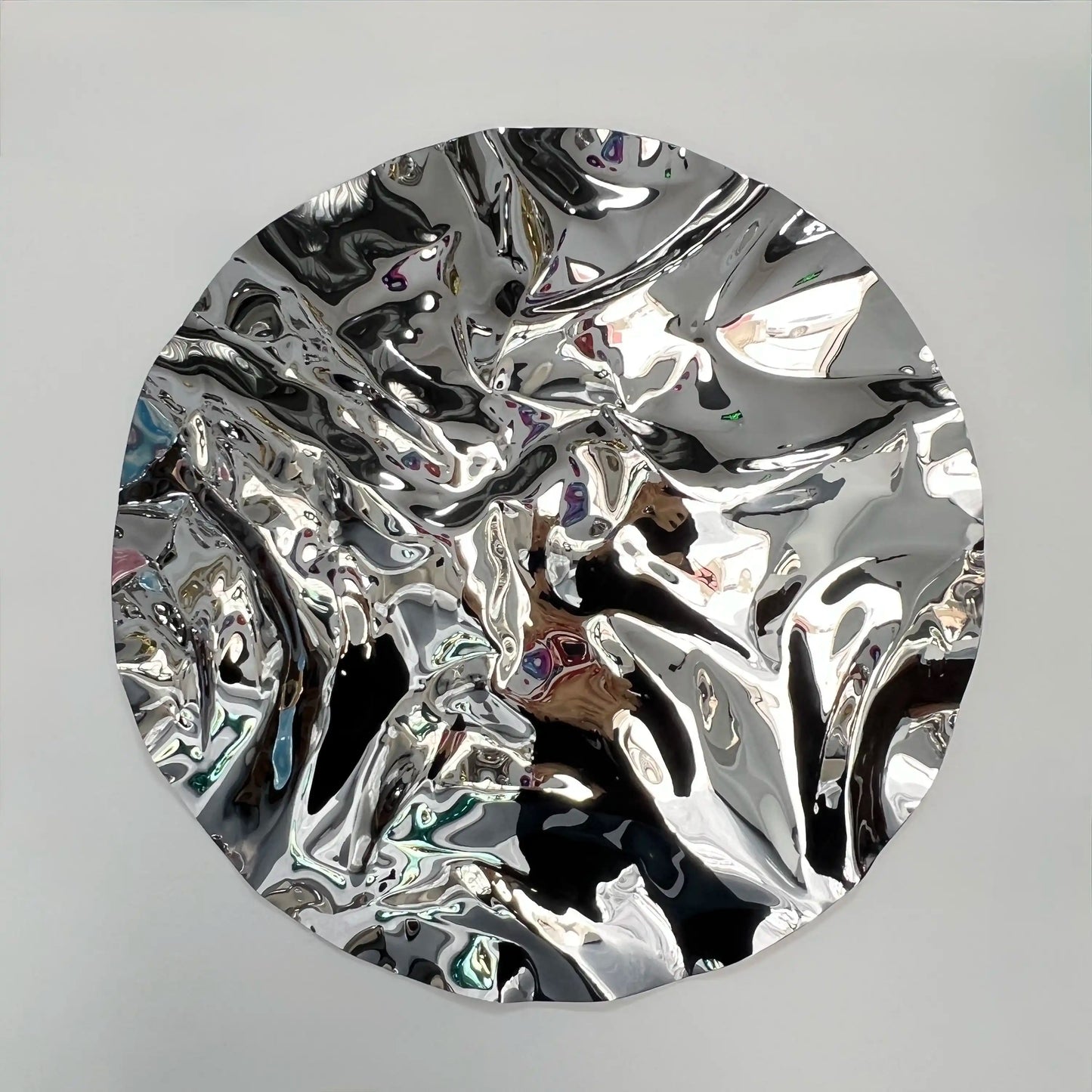 Luxury Modern Chrome Relief Mirror European Style for Villa