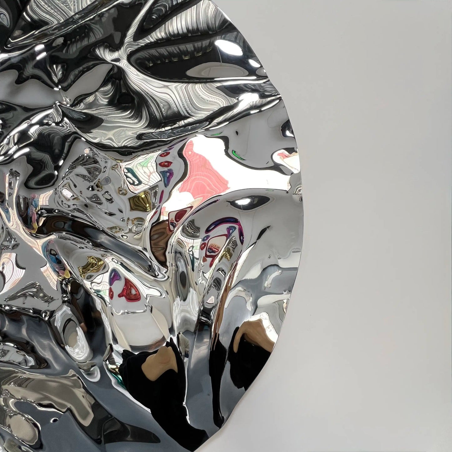 Luxury Modern Chrome Relief Mirror European Style for Villa