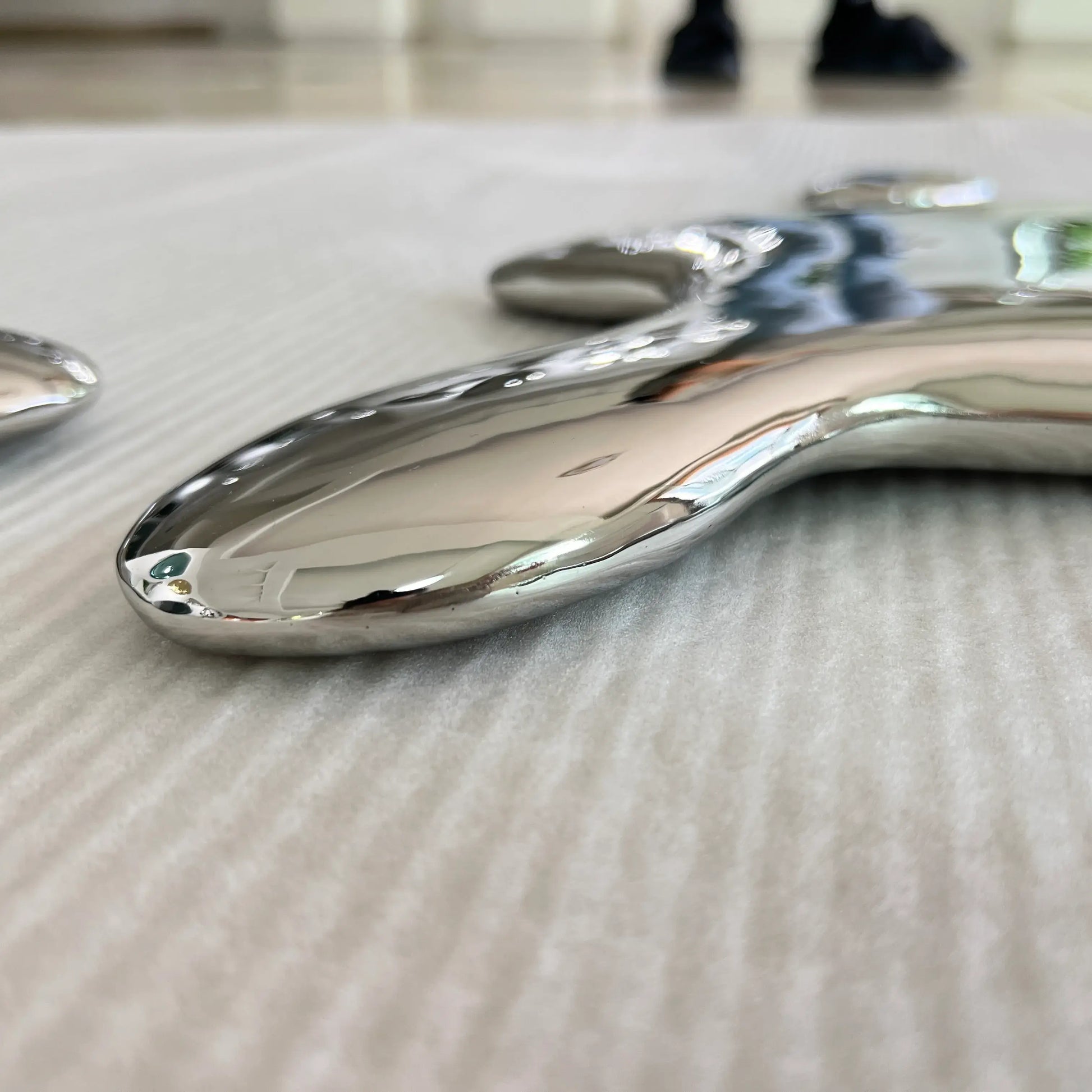 Luxury Modern Chrome Splat Mirror European Style for Villa