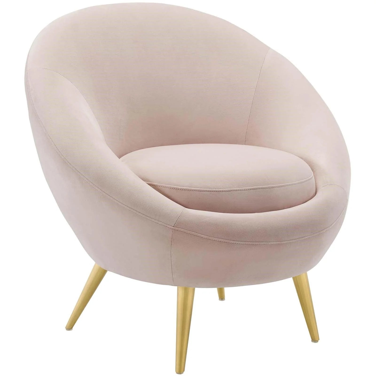 Luxury Modern Circa Velvet Accent Chair European Style for Villa