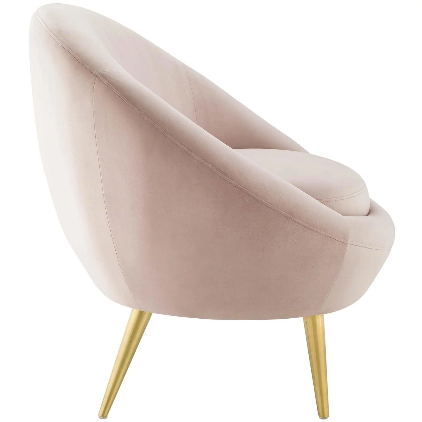 Luxury Modern Circa Velvet Accent Chair European Style for Villa