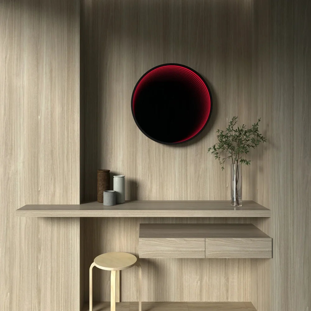 Luxury Modern Circle Infinity Mirror European Style for Villa