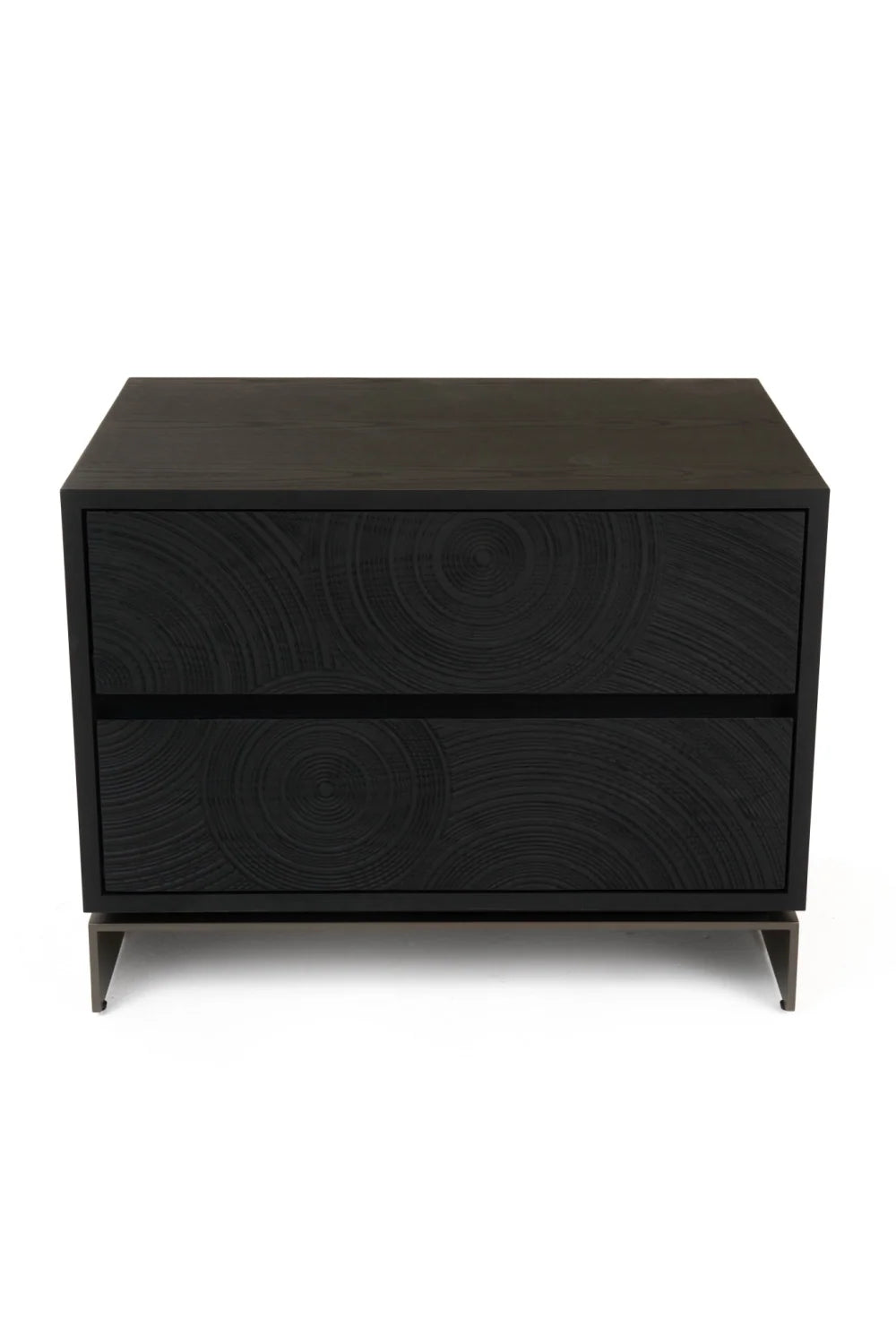 Luxury Modern Cirque 2-Drawer Nightstand European Style for Villa