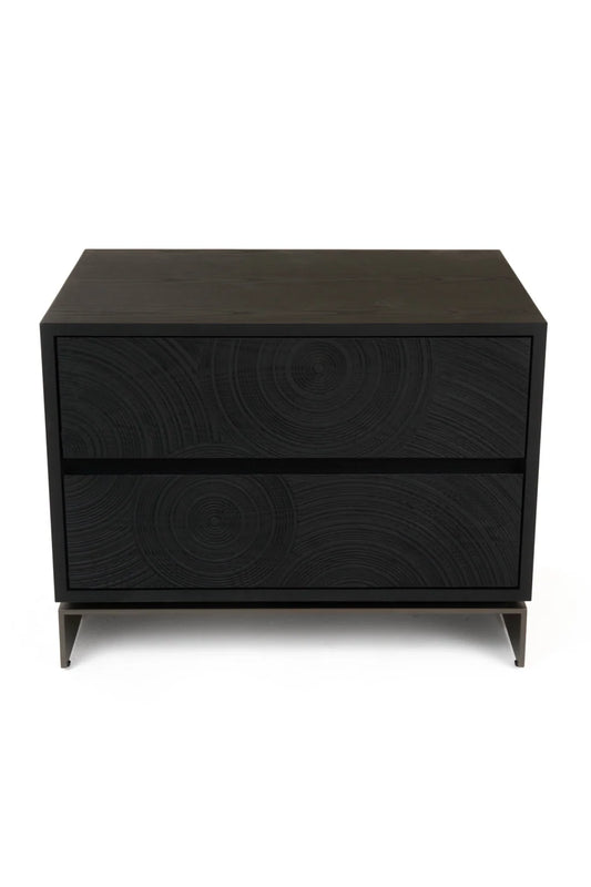 Luxury Modern Cirque 2-Drawer Nightstand European Style for Villa