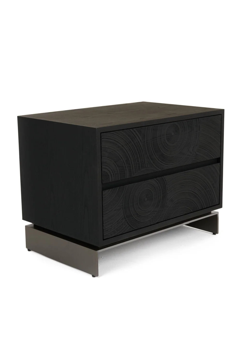 Luxury Modern Cirque 2-Drawer Nightstand European Style for Villa