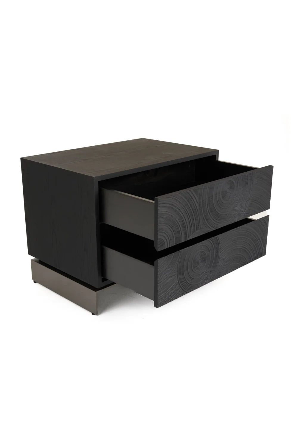 Luxury Modern Cirque 2-Drawer Nightstand European Style for Villa