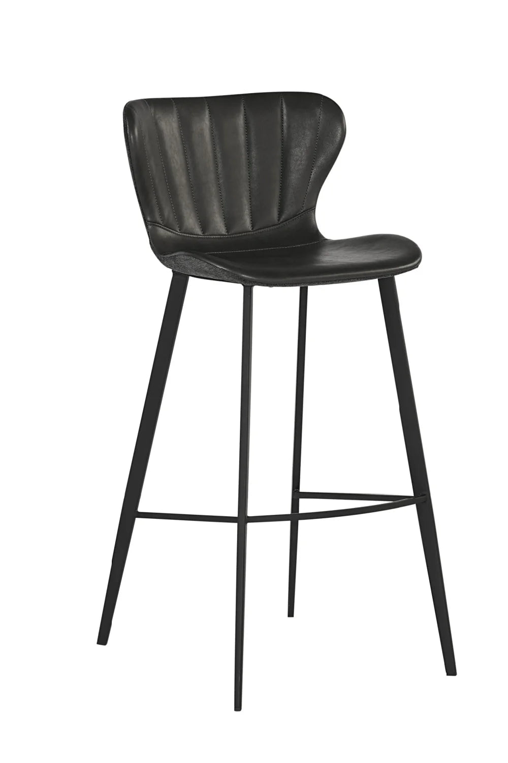 Luxury Modern Clamshell Tufted Bar Stool European Style for Villa