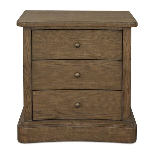 Luxury Modern Clarence 3-Drawer Nightstand European Style for Villa