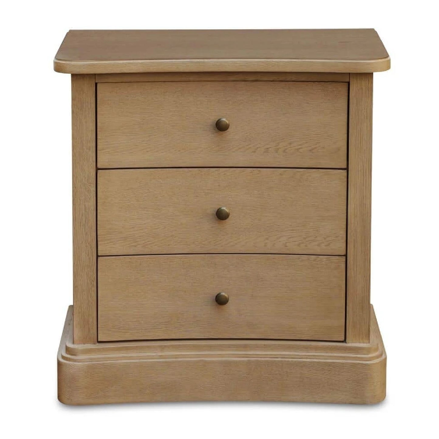 Luxury Modern Clarence 3-Drawer Nightstand European Style for Villa