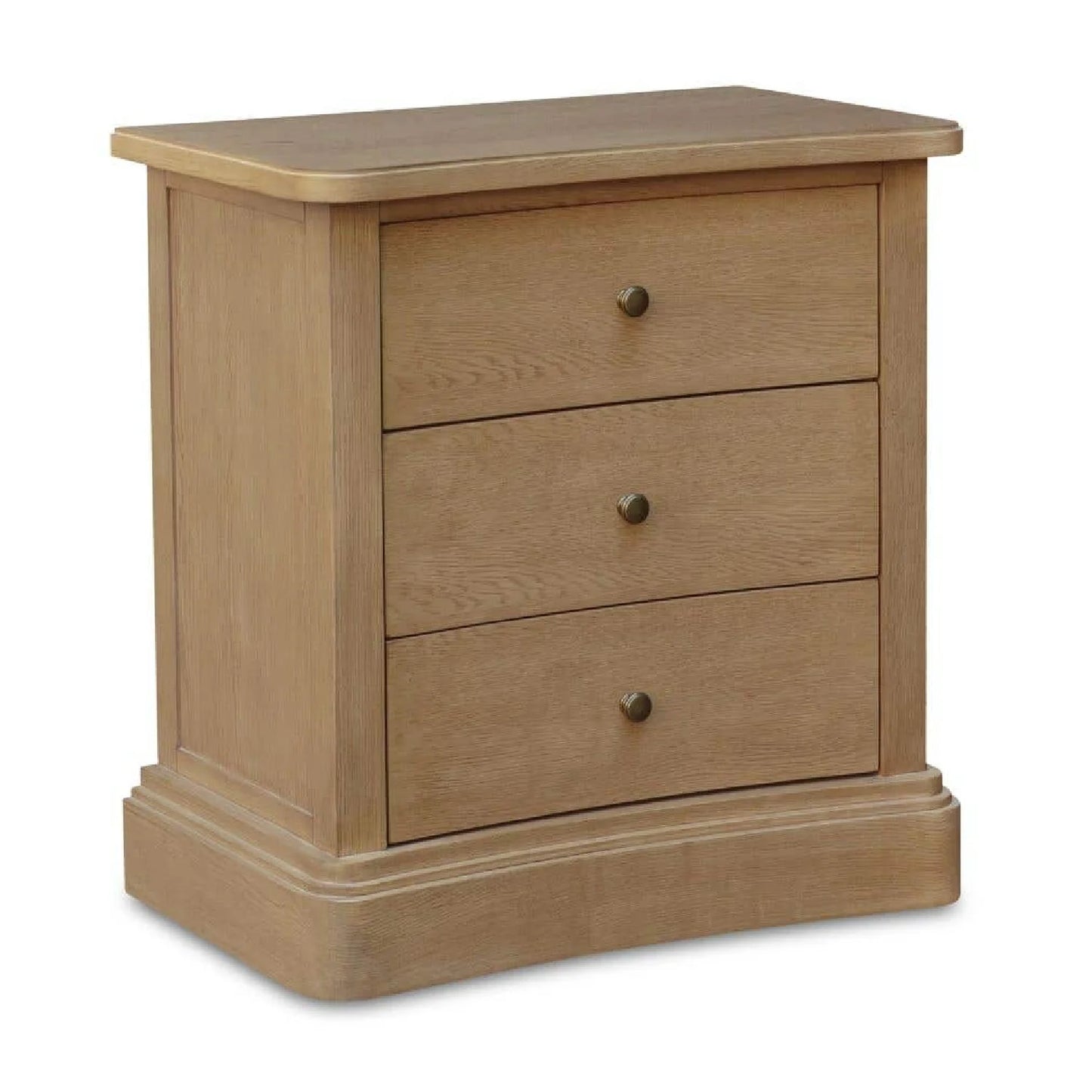 Luxury Modern Clarence 3-Drawer Nightstand European Style for Villa