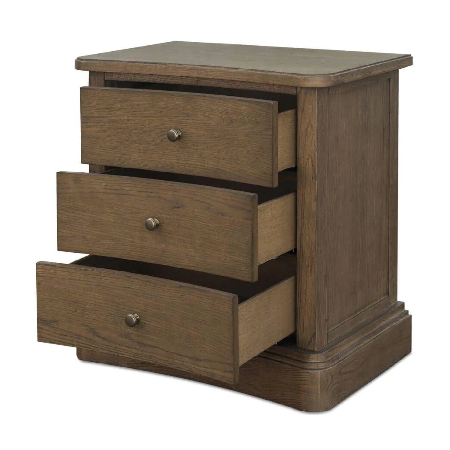 Luxury Modern Clarence 3-Drawer Nightstand European Style for Villa