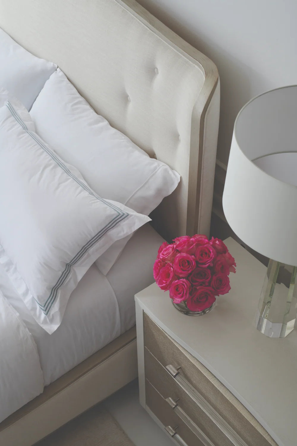 Luxury Modern Clarity Nightstand European Style for Villa