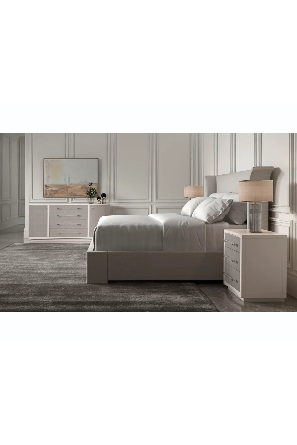 Luxury Modern Clarity Nightstand European Style for Villa