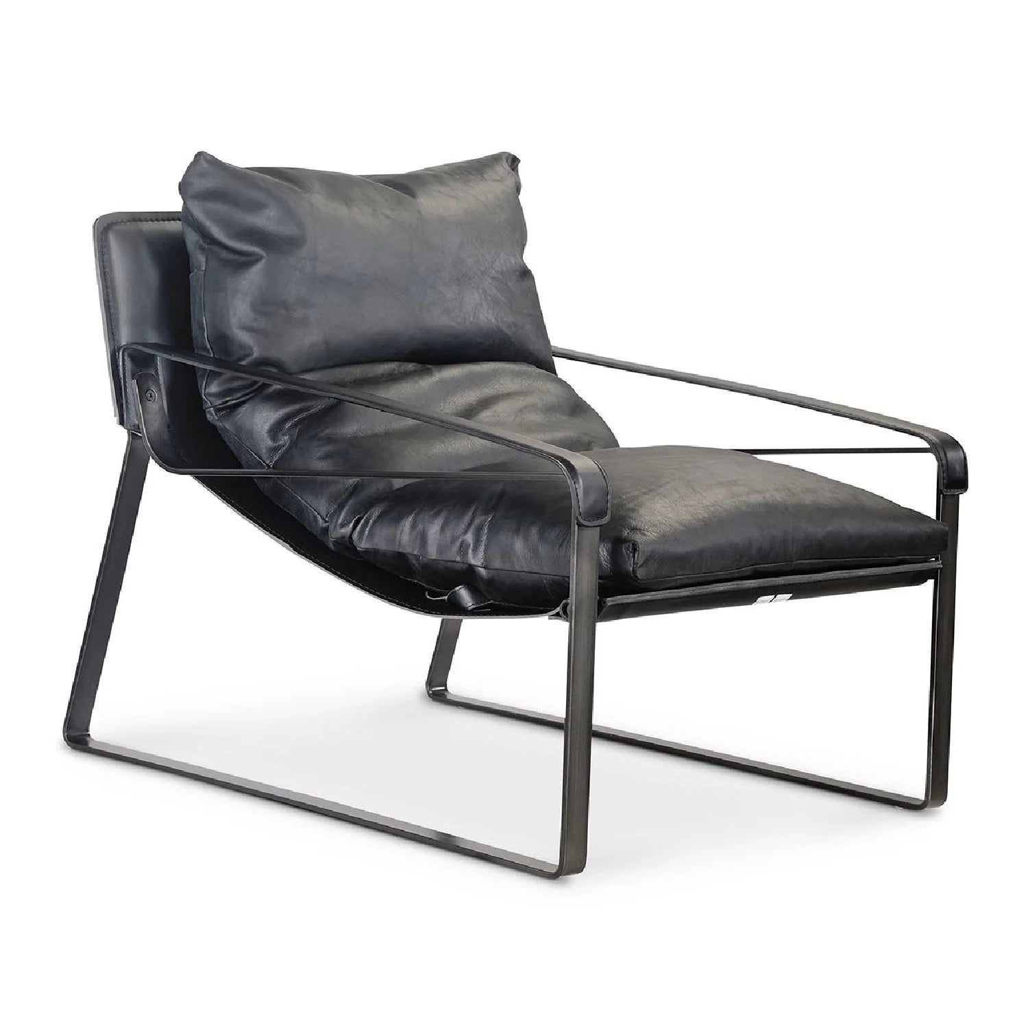 Luxury Modern Classic Leather Accent Chair Modern Italian Style for Villa