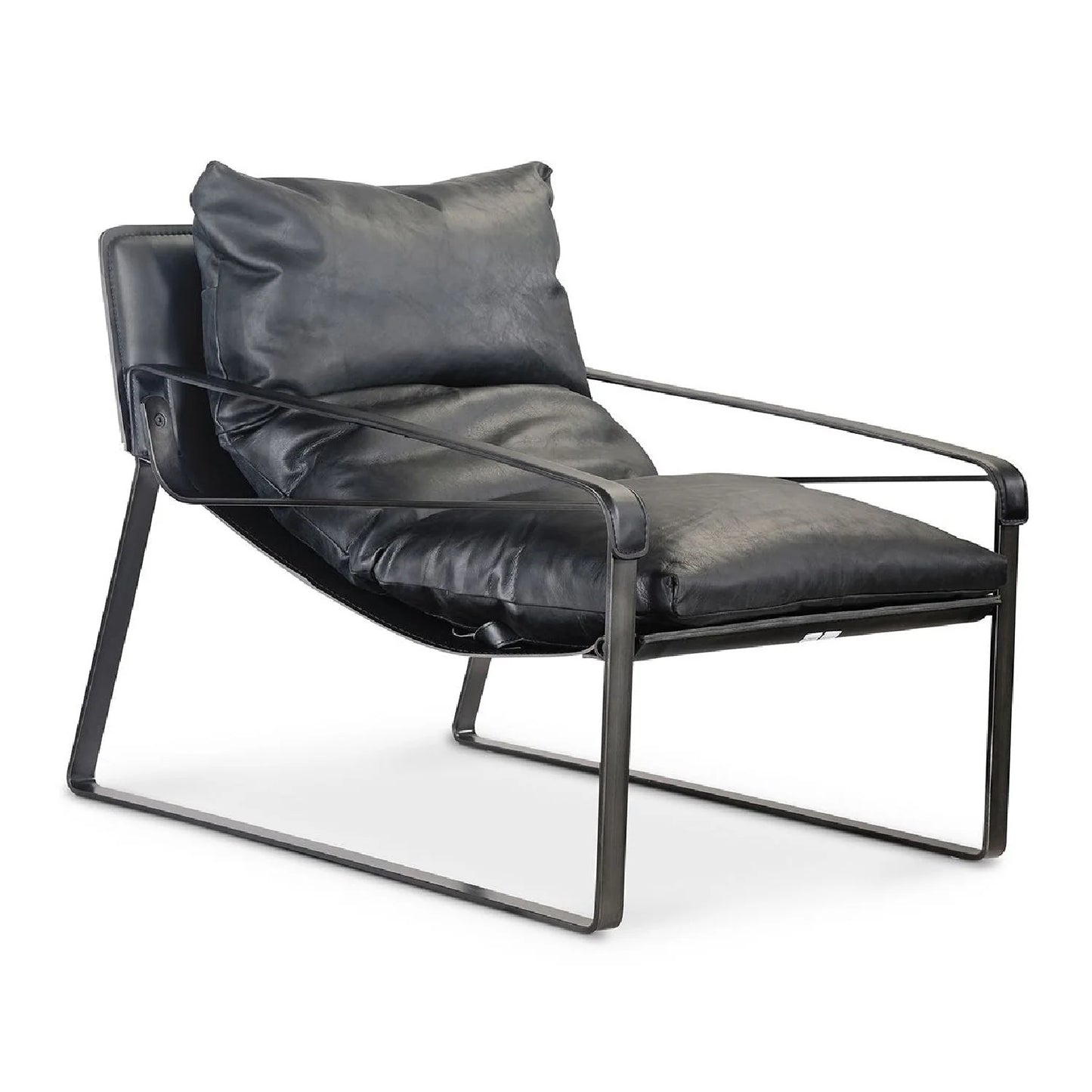 Luxury Modern Classic Leather Accent Chair Modern Italian Style for Villa