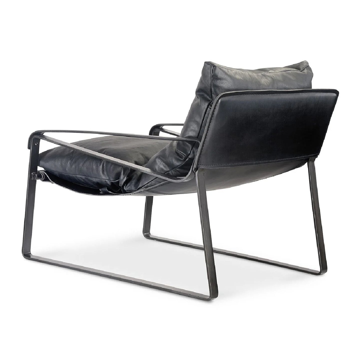 Luxury Modern Classic Leather Accent Chair Modern Italian Style for Villa