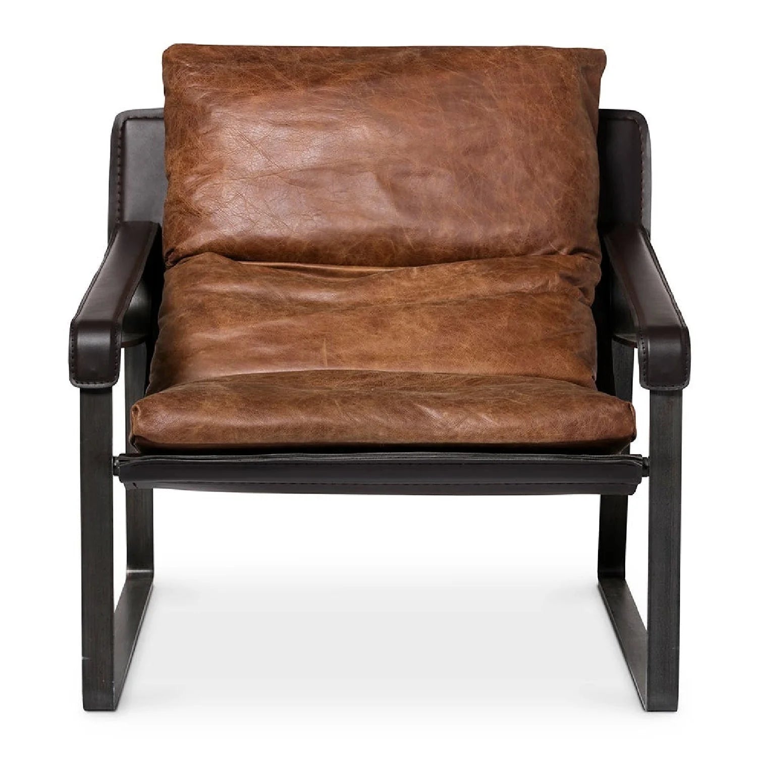 Luxury Modern Classic Leather Accent Chair Modern Italian Style for Villa
