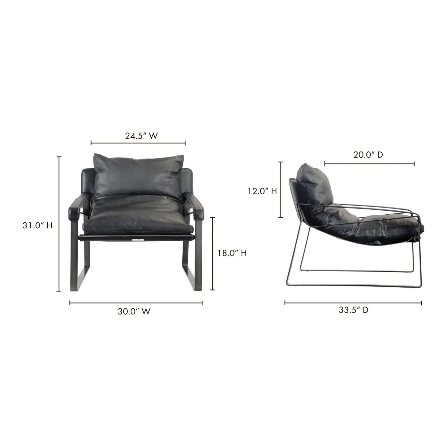 Luxury Modern Classic Leather Accent Chair Modern Italian Style for Villa