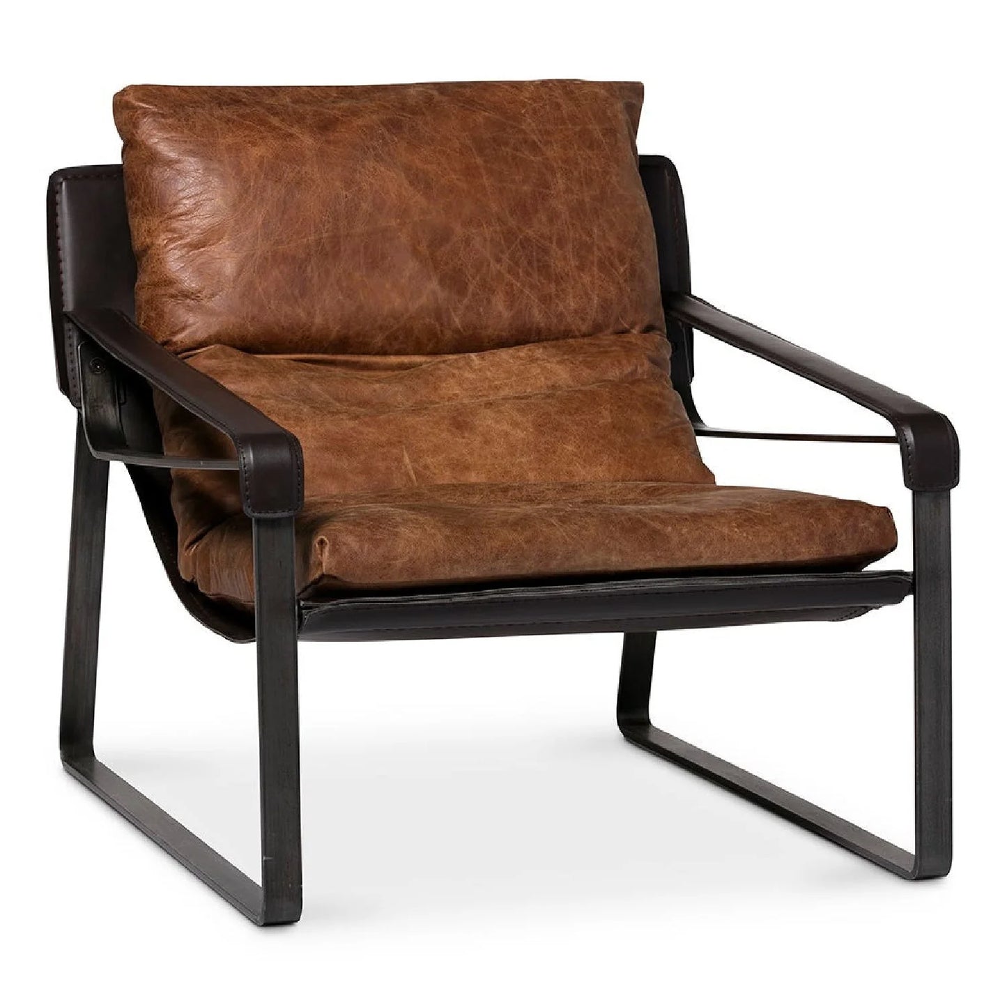 Luxury Modern Classic Leather Accent Chair Modern Italian Style for Villa
