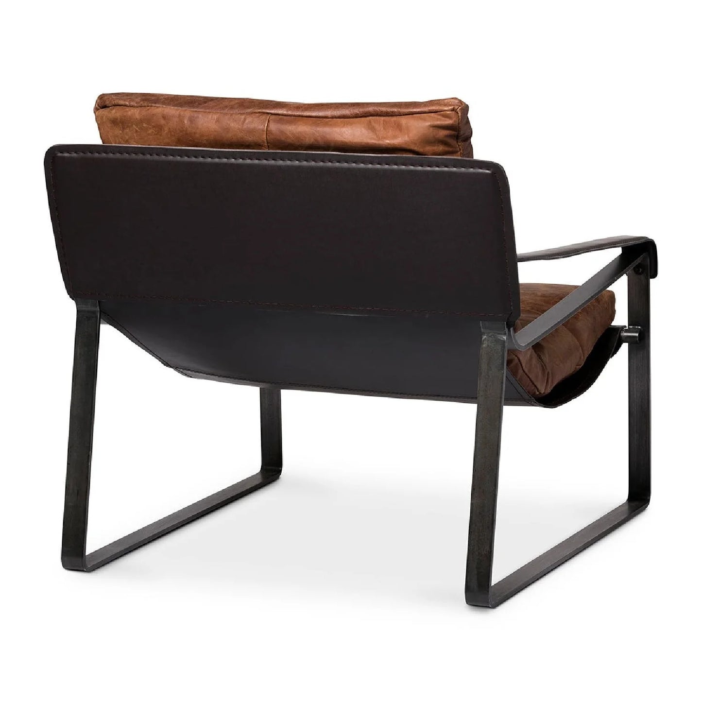 Luxury Modern Classic Leather Accent Chair Modern Italian Style for Villa