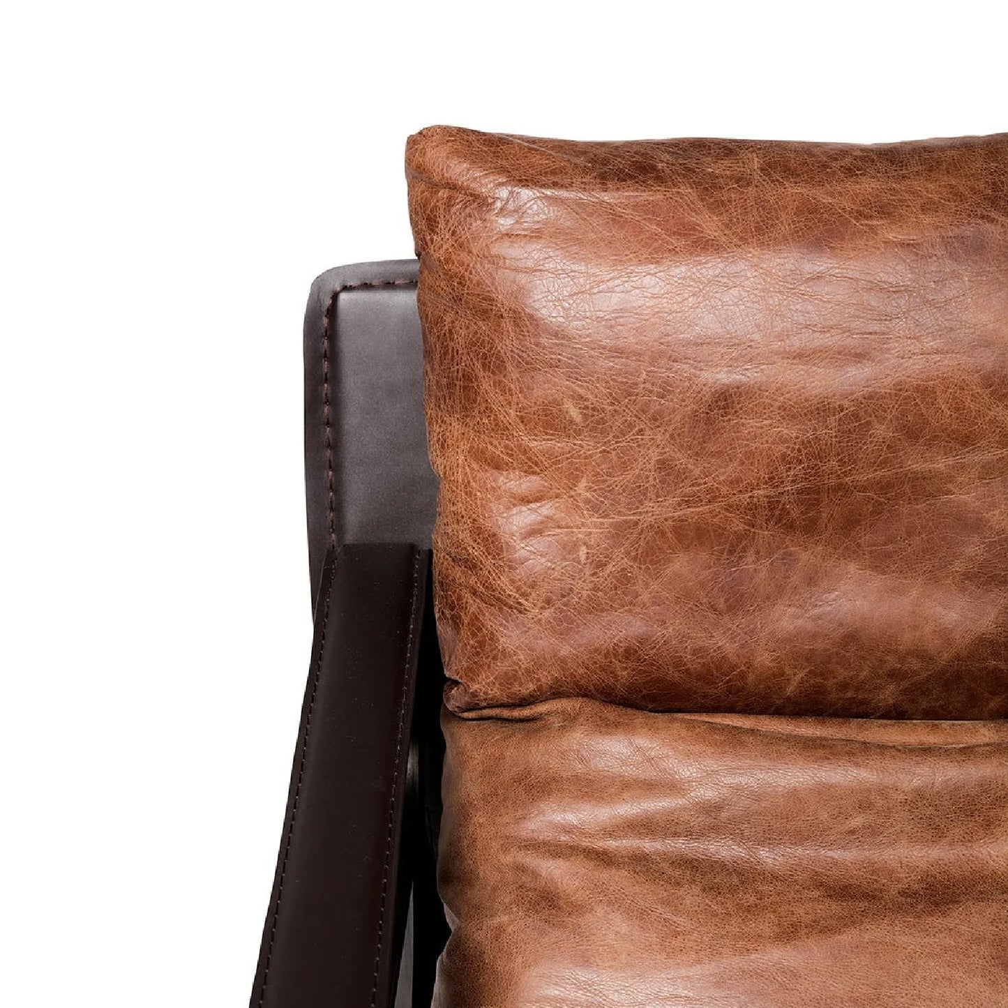 Luxury Modern Classic Leather Accent Chair Modern Italian Style for Villa