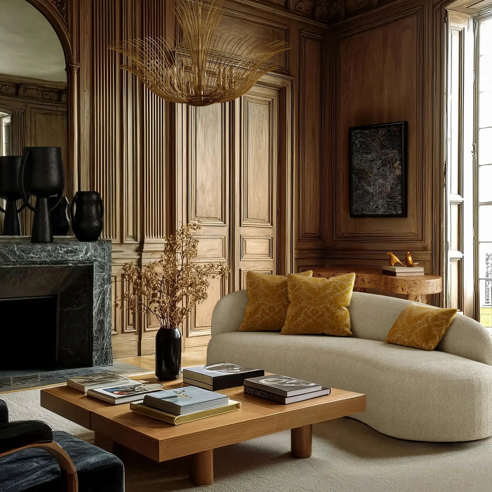 Luxury Modern Colette Left Arm Sofa European Style for Villa