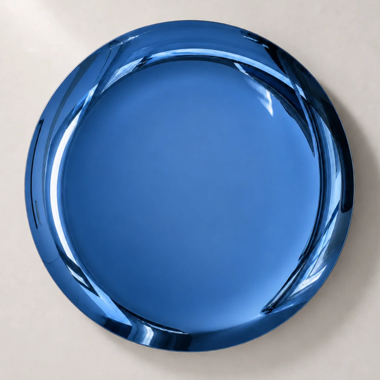 Luxury Modern Concave Blue Mirror European Style for Villa
