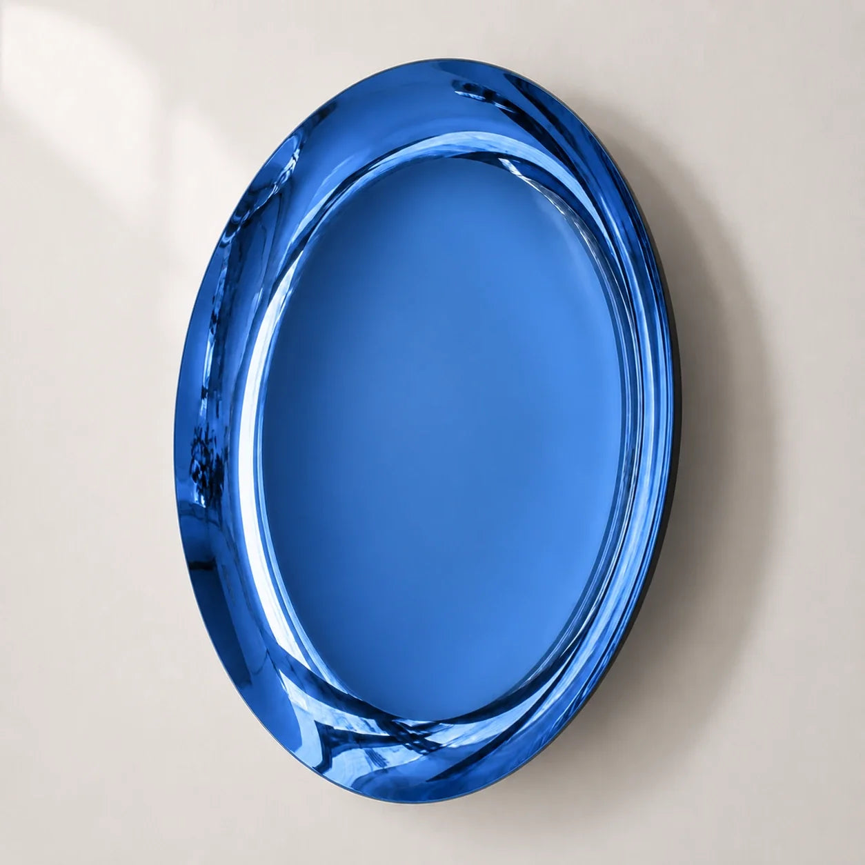 Luxury Modern Concave Blue Mirror European Style for Villa