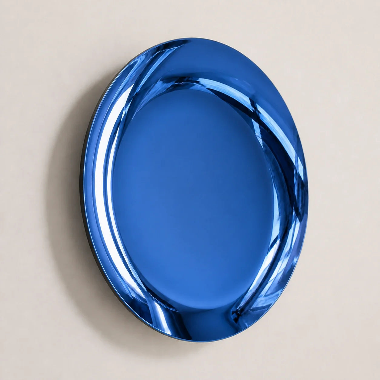 Luxury Modern Concave Blue Mirror European Style for Villa