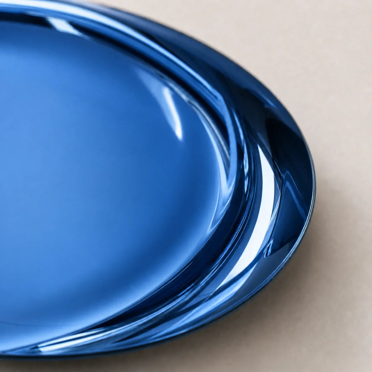 Luxury Modern Concave Blue Mirror European Style for Villa