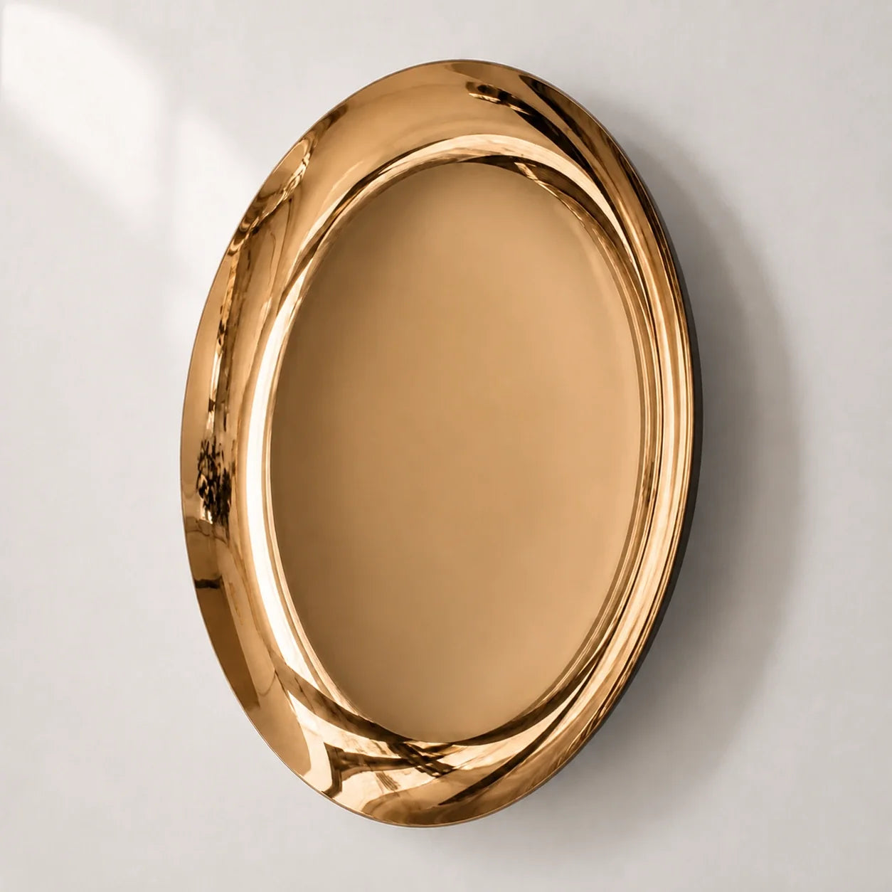 Luxury Modern Concave Bronze Mirror European Style for Villa
