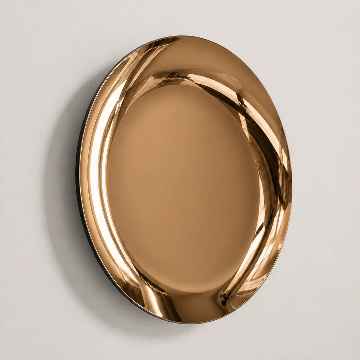 Luxury Modern Concave Bronze Mirror European Style for Villa