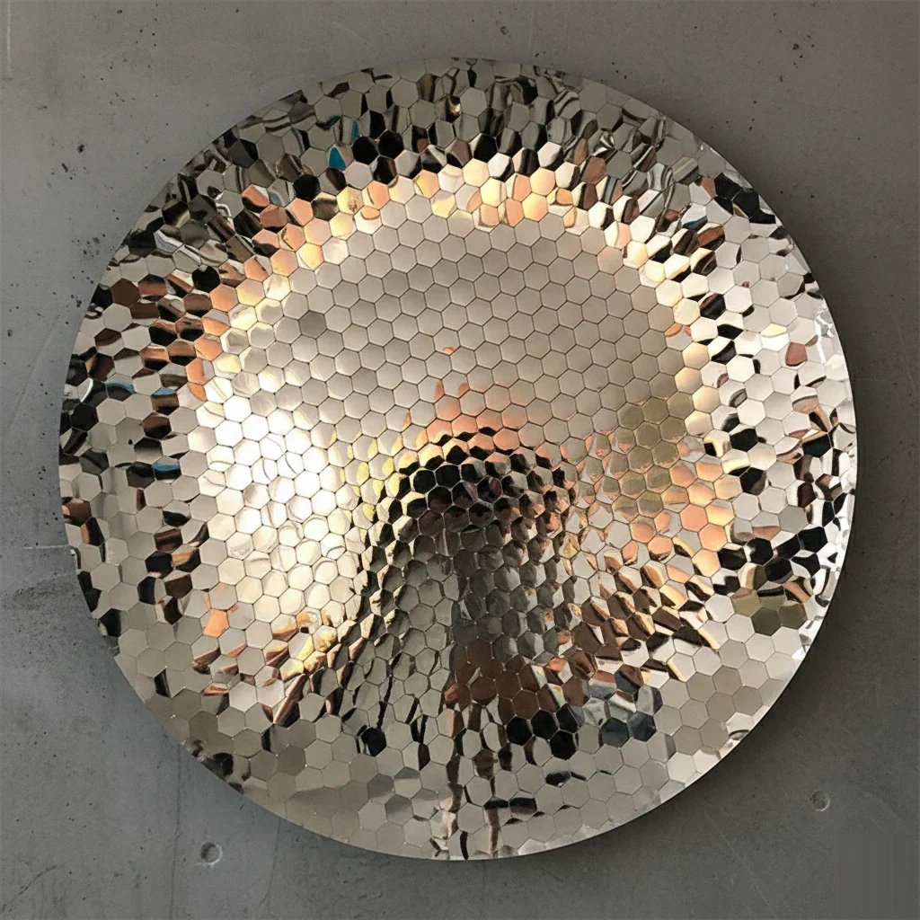 Luxury Modern Concave Hex Mirror European Style for Villa