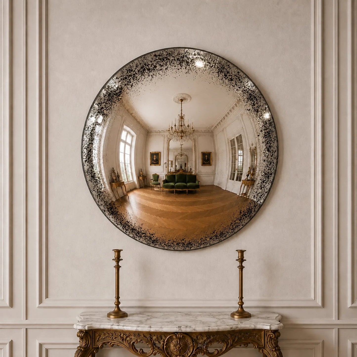 Luxury Modern Convex Mirror European Style for Villa